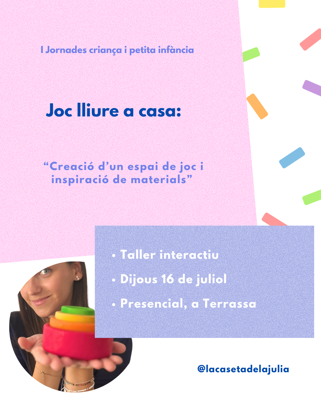 Joc lliure a casa: acompanyament, espais i materials